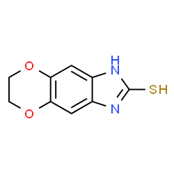 ChemSpider 2D Image | 1,3,6,7-Tetrahydro-2H-[1,4]dioxino[2,3-f]benzimidazole-2-thione | C9H8N2O2S