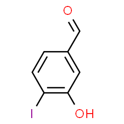 ChemSpider 2D Image | 3-Hydroxy-4-iodobenzaldehyde | C7H5IO2