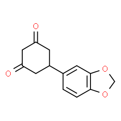 ChemSpider 2D Image | 5-(1,3-Benzodioxol-5-yl)-1,3-cyclohexanedione | C13H12O4