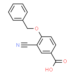 ChemSpider 2D Image | 4-(Benzyloxy)-3-cyanobenzoic acid | C15H11NO3