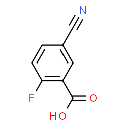 ChemSpider 2D Image | 5-Cyano-2-fluorobenzoic acid | C8H4FNO2