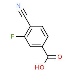 ChemSpider 2D Image | 3-fluoro-4-cyanobenzoic acid | C8H4FNO2