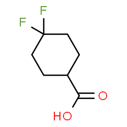 ChemSpider 2D Image | 4,4-Difluorocyclohexanecarboxylic acid | C7H10F2O2