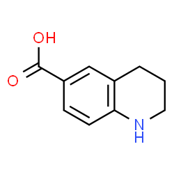 ChemSpider 2D Image | 1,2,3,4-TETRAHYDRO-6-QUINOLINECARBOXYLIC ACID | C10H11NO2