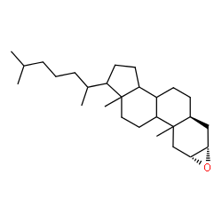 ChemSpider 2D Image | (2alpha,3alpha,5alpha,8xi,9xi,10xi,13xi,14xi,17xi,20xi)-2,3-Epoxycholestane | C27H46O