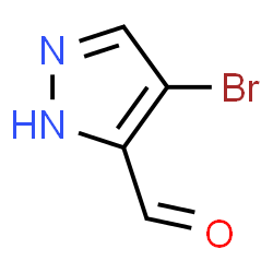 ChemSpider 2D Image | 4-Bromo-1H-pyrazole-5-carbaldehyde | C4H3BrN2O