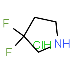 ChemSpider 2D Image | 3,3-Difluoropyrrolidine HCl | C4H8ClF2N