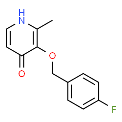 ChemSpider 2D Image | 3-[(4-Fluorobenzyl)oxy]-2-methyl-4(1H)-pyridinone | C13H12FNO2