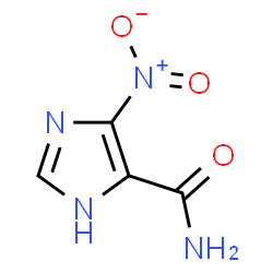 ChemSpider 2D Image | 4-Nitro-1H-imidazole-5-carboxamide | C4H4N4O3
