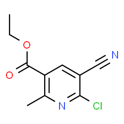 ChemSpider 2D Image | Ethyl 6-chloro-5-cyano-2-methylnicotinate | C10H9ClN2O2
