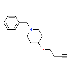 ChemSpider 2D Image | 3-[(1-benzyl-4-piperidyl)oxy]propanenitrile | C15H20N2O