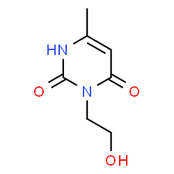 ChemSpider 2D Image | 3-(2-Hydroxyethyl)-6-methyluracil | C7H10N2O3