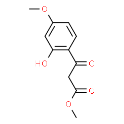 ChemSpider 2D Image | Methyl 3-(2-hydroxy-4-methoxyphenyl)-3-oxopropanoate | C11H12O5