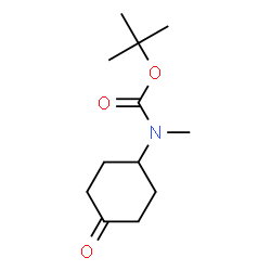 ChemSpider 2D Image | tert-butyl methyl(4-oxocyclohexyl)carbamate | C12H21NO3