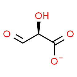ChemSpider 2D Image | (2R)-2-Hydroxy-3-oxopropanoate | C3H3O4