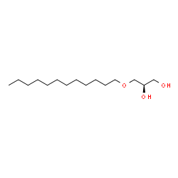 ChemSpider 2D Image | (2R)-3-(Dodecyloxy)-1,2-propanediol | C15H32O3