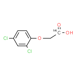 ChemSpider 2D Image | (2,4-Dichlorophenoxy)(1-~14~C)acetic acid | C714CH6Cl2O3