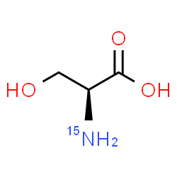 ChemSpider 2D Image | L-Serine-15N | C3H715NO3