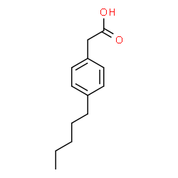 ChemSpider 2D Image | 4-Pentylphenyl acetic acid | C13H18O2