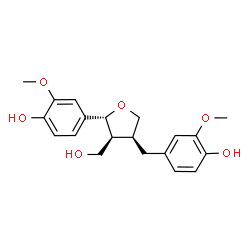ChemSpider 2D Image | (-)-lariciresinol | C20H24O6