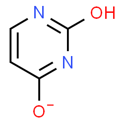 ChemSpider 2D Image | 2-Oxo-1,2-dihydro-4-pyrimidinolate | C4H3N2O2