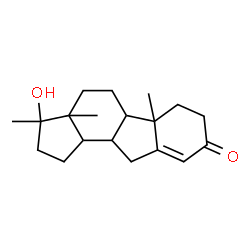 ChemSpider 2D Image | 3-Hydroxy-3,3a,5b-trimethyl-2,3,3a,4,5,5a,5b,6,7,10,10a,10b-dodecahydrocyclopenta[a]fluoren-8(1H)-one | C19H28O2