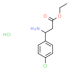 ChemSpider 2D Image | Ethyl 3-amino-3-(4-chlorophenyl)propanoate hydrochloride (1:1) | C11H15Cl2NO2
