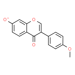 ChemSpider 2D Image | 3-(4-Methoxyphenyl)-4-oxo-4H-chromen-7-olatato | C16H11O4