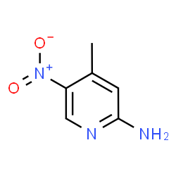 ChemSpider 2D Image | 2-Amino-5-nitro-4-picoline | C6H7N3O2