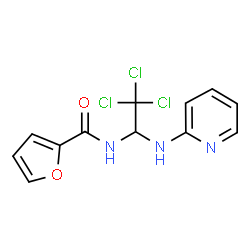 ChemSpider 2D Image | N-[2,2,2-trichloro-1-(2-pyridylamino)ethyl]furan-2-carboxamide | C12H10Cl3N3O2