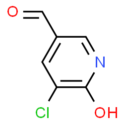ChemSpider 2D Image | 5-Chloro-6-hydroxynicotinaldehyde | C6H4ClNO2