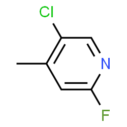 ChemSpider 2D Image | 5-Chloro-2-fluoro-4-picoline | C6H5ClFN