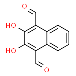 ChemSpider 2D Image | 2,3-Dihydroxy-1,4-naphthalenedicarbaldehyde | C12H8O4