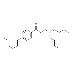 ChemSpider 2D Image | 3-(Dibutylamino)-1-(4-hexylphenyl)-1-propanone | C23H39NO