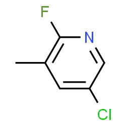 ChemSpider 2D Image | 5-Chloro-2-fluoro-3-picoline | C6H5ClFN