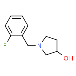 ChemSpider 2D Image | 1-(2-Fluorobenzyl)-3-pyrrolidinol | C11H14FNO