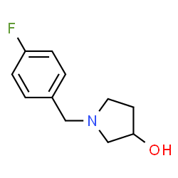 ChemSpider 2D Image | 1-(4-Fluorobenzyl)-3-pyrrolidinol | C11H14FNO