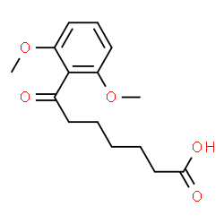 ChemSpider 2D Image | 7-(2,6-Dimethoxyphenyl)-7-oxoheptanoic acid | C15H20O5