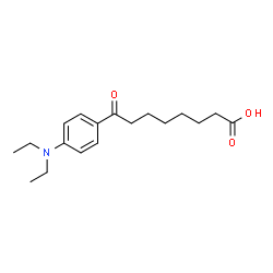ChemSpider 2D Image | 8-[4-(Diethylamino)phenyl]-8-oxooctanoic acid | C18H27NO3