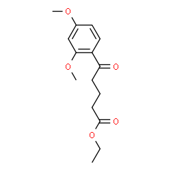 ChemSpider 2D Image | Ethyl 5-(2,4-dimethoxyphenyl)-5-oxopentanoate | C15H20O5