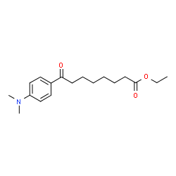 ChemSpider 2D Image | Ethyl 8-[4-(dimethylamino)phenyl]-8-oxooctanoate | C18H27NO3