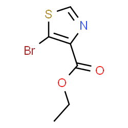 ChemSpider 2D Image | Ethyl 5-bromothiazole-4-carboxylate | C6H6BrNO2S
