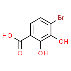 ChemSpider 2D Image | 4-Bromo-2,3-dihydroxybenzoic acid | C7H5BrO4
