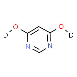 ChemSpider 2D Image | 4,6-Pyrimidine(~2~H_2_)diol | C4H2D2N2O2