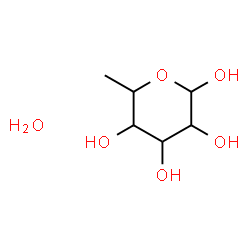 ChemSpider 2D Image | 6-Deoxyhexopyranose hydrate (1:1) | C6H14O6