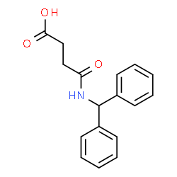 ChemSpider 2D Image | N-Benzhydryl-succinamic acid | C17H17NO3