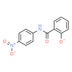ChemSpider 2D Image | 2-[(4-Nitrophenyl)carbamoyl]phenolate | C13H9N2O4