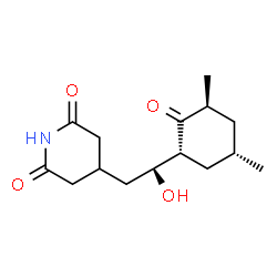 ChemSpider 2D Image | 4-{(2S)-2-[(1R,3S,5S)-3,5-Dimethyl-2-oxocyclohexyl]-2-hydroxyethyl}-2,6-piperidinedione | C15H23NO4