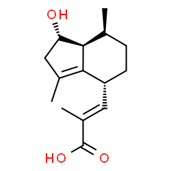 ChemSpider 2D Image | (2E)-3-[(1S,4R,7aS)-1-Hydroxy-3,7-dimethyl-2,4,5,6,7,7a-hexahydro-1H-inden-4-yl]-2-methylacrylic acid | C15H22O3