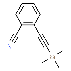 ChemSpider 2D Image | 2-((Trimethylsilyl)ethynyl)benzonitrile | C12H13NSi